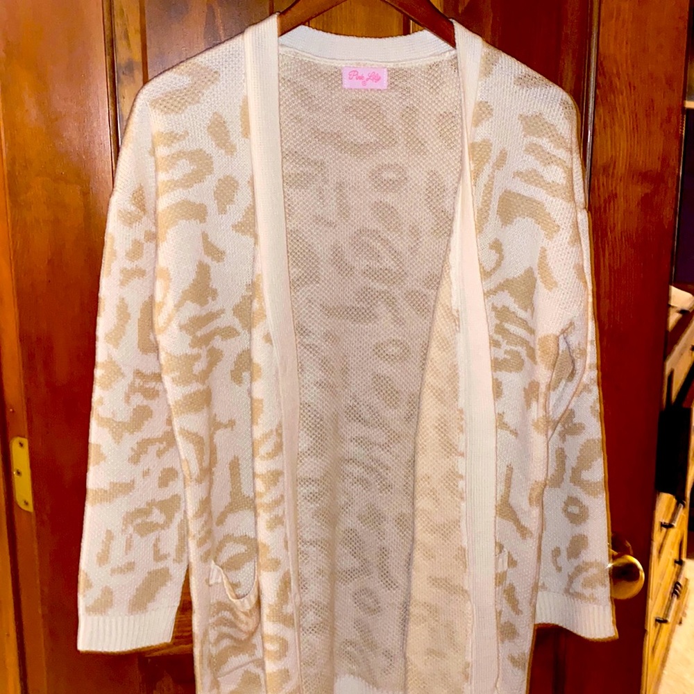 Pink lily cardigan